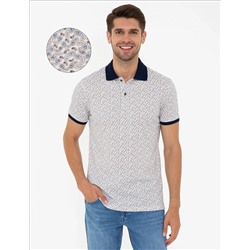 Beyaz Slim Fit Polo Yaka Tişört