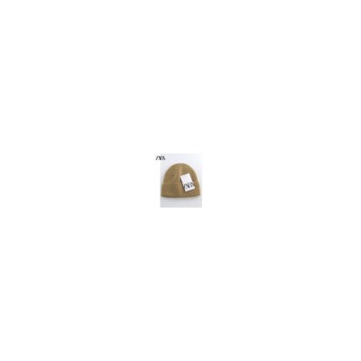 Zara вязаная шапка зимняя ветрозащитная и теплая женская шерстяная шапка однотонная универсальная трендовая модная маленькая мужская холодная шапка