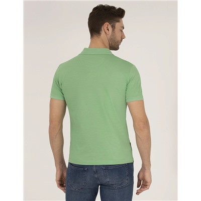 Açık Yeşil Slim Fit Polo Yaka Merserize Tişört
