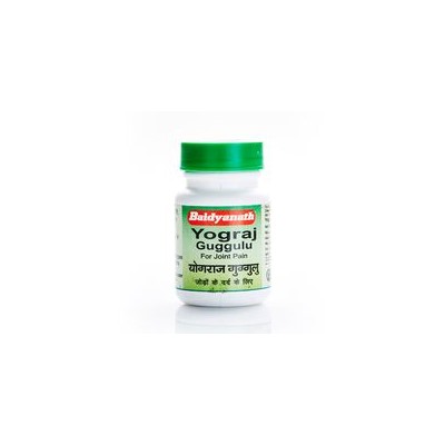 Аюрведический препарат "Йогарадж гуггул" (Yograj Guggulu) для лечения опорно-двигательной системы, детокса и омоложения организма, снижения холестерина от Baidyanath 60 таблеток / Baidyanath Yograj Guggulu 120 tabs