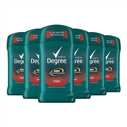 Degree Men Original Antiperspirant Deodorant 48-Hour Odor Protection Sport Mens Deodorant Stick 2.7 oz, 6 Count