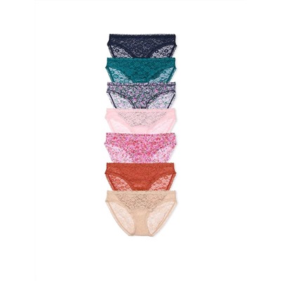 7-Pack Lace Bikini Panties