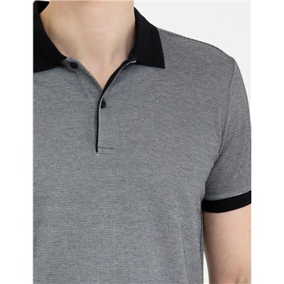 Siyah Slim Fit Polo Yaka Tişört