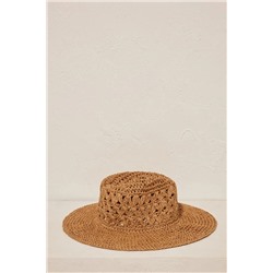 Sombrero rafia camel