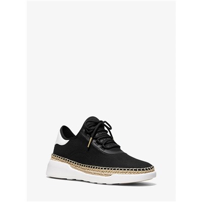 MICHAEL MICHAEL KORS Finch Canvas and Leather Lace-Up Sneaker