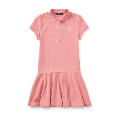 GIRLS 7-16 Mesh Short-Sleeve Polo Dress