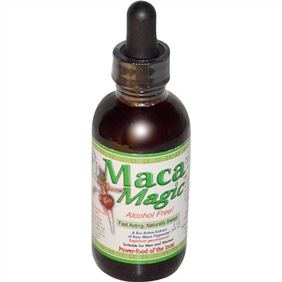 Maca Magic, Биоактивный Экстракт Необработаного Гипокотила Маки, Без Спирта 2 унции (60 мл)