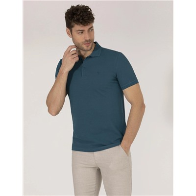 Zümrüt Slim Fit Polo Yaka Basic Tişört