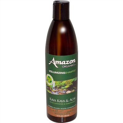Amazon Organics, Шампунь для объема, кава кава и асаи с лавандой и лимонником, 12 жидк. унц. (360 мл)