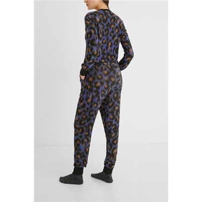 Pijama mono leopardo