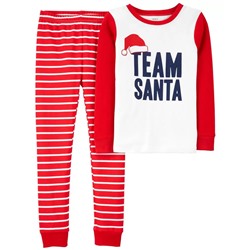 Carter's | Kid 2-Piece Team Santa 100% Snug Fit Cotton PJs