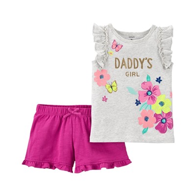 Carter's | Toddler 2-Piece Daddy's Girl Tee & Short Set