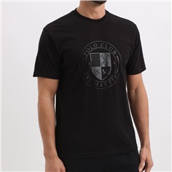 Camiseta - 100% algodón - estampado - negro