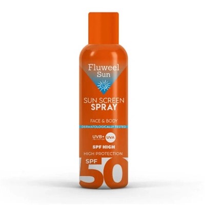 Fluweel Aerosol Sun Screen Spray 50 SPF 200 ml Аэрозольный солнцезащитный спрей 50 SPF 200 мл