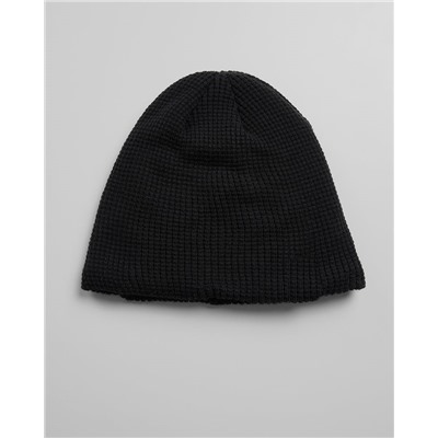 WAFFLE SHERPA-LINED BEANIE