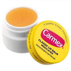 Carmex, Классический бальзам для губ, с лечебным действием, 0,25 унции (7,5 г)