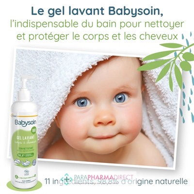 Babysoin Gel Lavant - Corps & Cheveux - BIO - LOT de 2x500mlLot  × 2