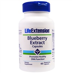 Life Extension, Капсулы с экстрактом черники, 60 вегетарианских капсул