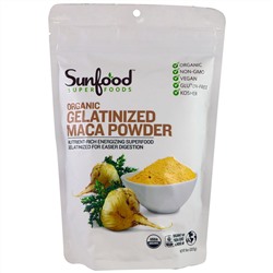 Sunfood, Органический желатинированный порошок мака, 8 унций (227 г)