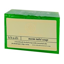 KHADI NATURAL Neem-tulsi soap Мыло с нимом и тулси 125г