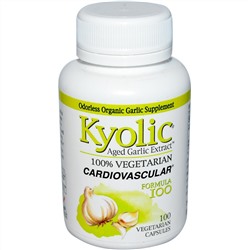 Wakunaga - Kyolic, Экстракт выдержанного чеснока для сердечно-сосудистой системы, Формула 100, 100 капсул