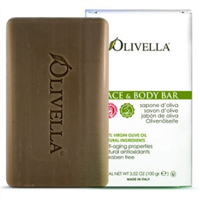 Olivella, Мыло для лица и тела, 100 г (3,52 унций)