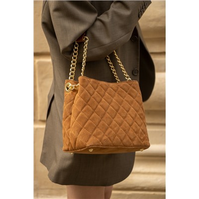 Bolso de piel Hina Camel