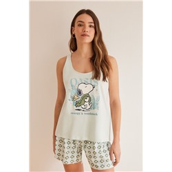 Pijama 100% algodón tirantes Snoopy