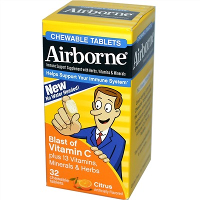 AirBorne, Chewable Tablets, Citrus, 32 Tablets