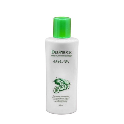 DEOPROCE HYDRO CALMING DOWN CUCUMBER EMULSION Успокаивающая эмульсия для лица с экстрактом огурца 380мл