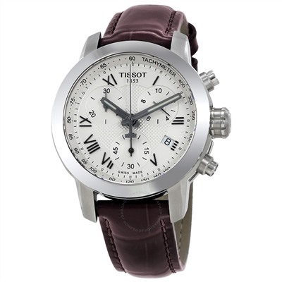 T-Sport Chronograph Silver Dial Ladies Watch