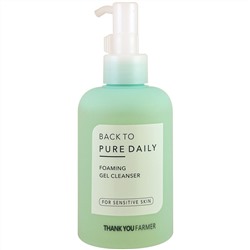 Thank You Farmer, Back to Pure Daily, Foaming Gel Cleaner, For Sensitive Skin, 7.03 fl oz (200 ml)