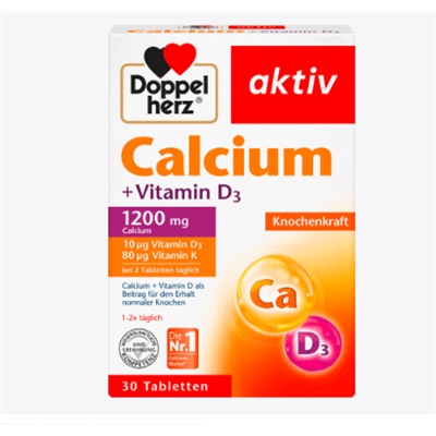 Calcium + Vitamin D3 Tabletten 30 St., 59,1 g
