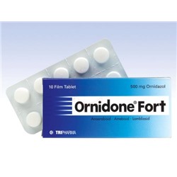 ORNIDONE FORT 500 mg film 10 tablet (Ornidazol)