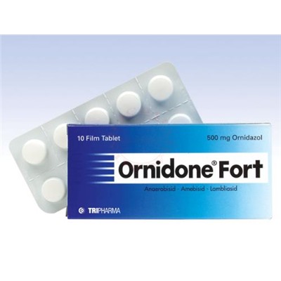 ORNIDONE FORT 500 mg film 10 tablet (Ornidazol)