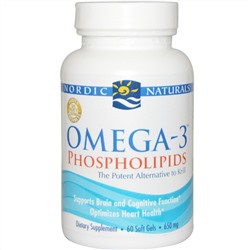 Nordic Naturals, Omega-3 Phospholipids, 60 Soft Gels