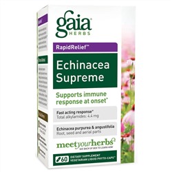 Gaia Herbs, Эхинацея, 60 гелевых капсул