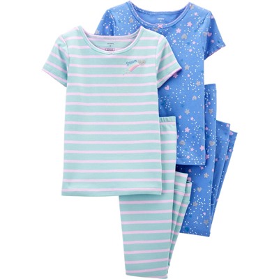 Carter's | Kid 4-Piece 100% Snug Fit Cotton PJs