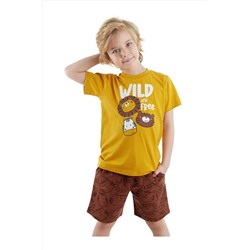 Denokids, Wild Erkek Çocuk Yazlık T-shirt Şort Takım