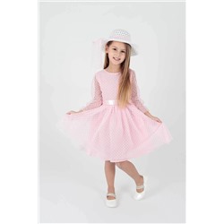 AHENGİM Kız Çocuk Elbise Kız Şapkalı Elbise Kız Elbise Tül Elbise Ak2228 1-2-10001159