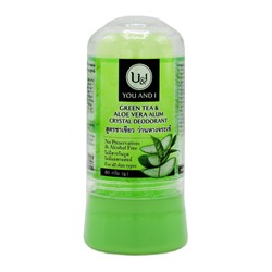 U&amp;I Crystal deodorant with green tea and aloe vera Дезодорант кристаллический с зеленым чаем и алое вера 80г
