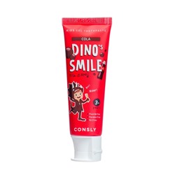 Consly DINO's SMILE Kids Gel Toothpaste with Xylitol and Cola Детская гелевая зубная паста DINO's SMILE c ксилитом и вкусом колы 60г