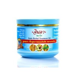 Лечебная восстанавливающая маска для роста волос Jinda 400 мл / Jinda herbal treatment oil 400 ml (blue pack)