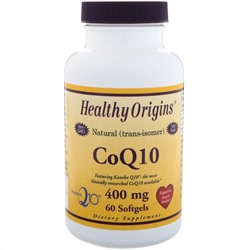 Healthy Origins, Гель коэнзим Q10, 400 мг, 60 капсул