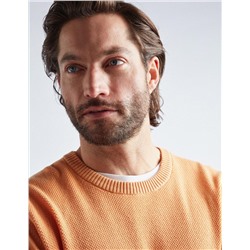Knitted Jumper, Men, Orange