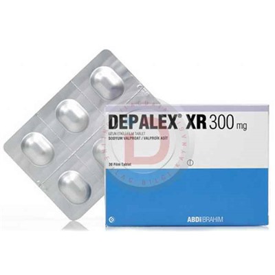 DEPALEX XR 300 mg uzun etkili 30 film (аналог Депакин)