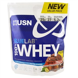 USN, BlueLab, 100% сывороточный протеин, со вкусом WheyTella, 2 фунта (918 г)