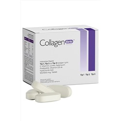 Collagen Forte Platinum Premium 3 Tip Kolajen, Probiyotik, Çinko, Selenyum, Vitamin C,e,d3 & Hyalüronik Asit 90 Tablet 8682340346974