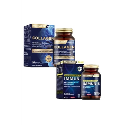 Nutraxin Collagen 30 Tablet & Immun-s 8680512630357-8680512627067
