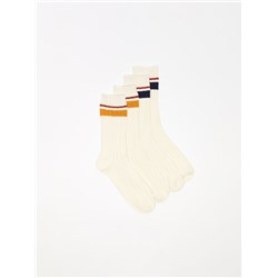 PACK OF 2 PAIRS OF STRIPED SOCKS